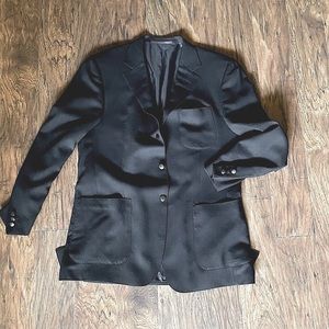 New Burberry Charcoal Black Custom Made Jacket ✨